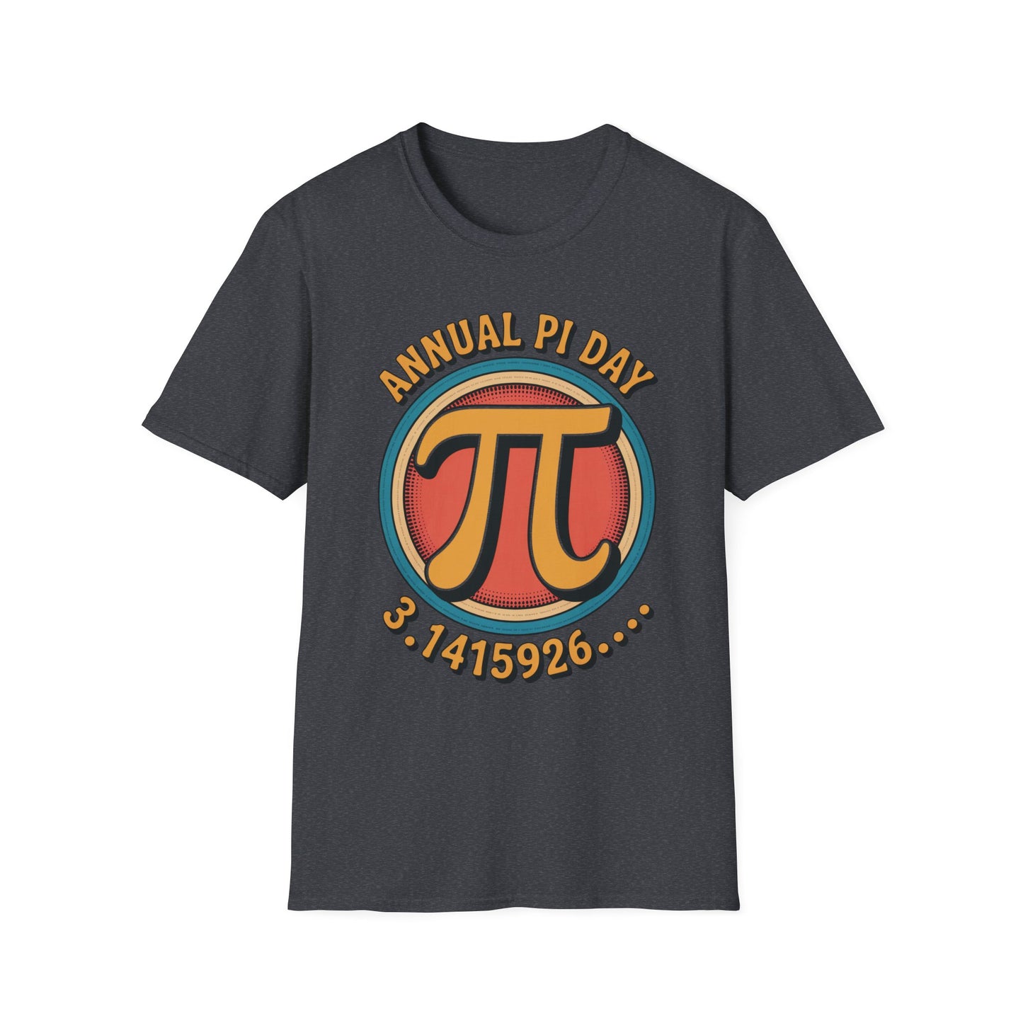 Annual Pi Day 3.1415926 T-Shirt | Retro Pi Symbol Unisex Tee