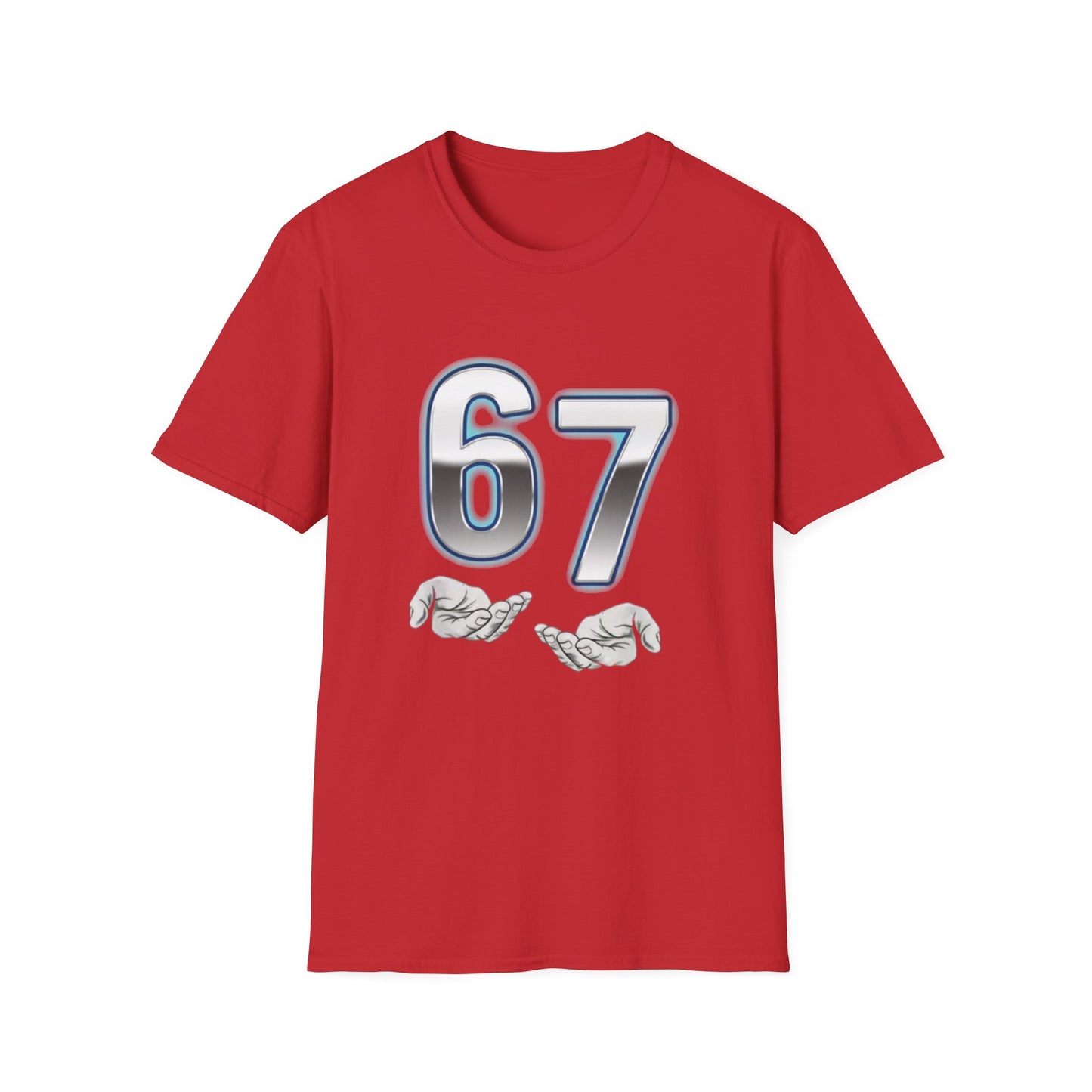 6 7 Six Seven Meme Open Hands Men Women T-Shirt