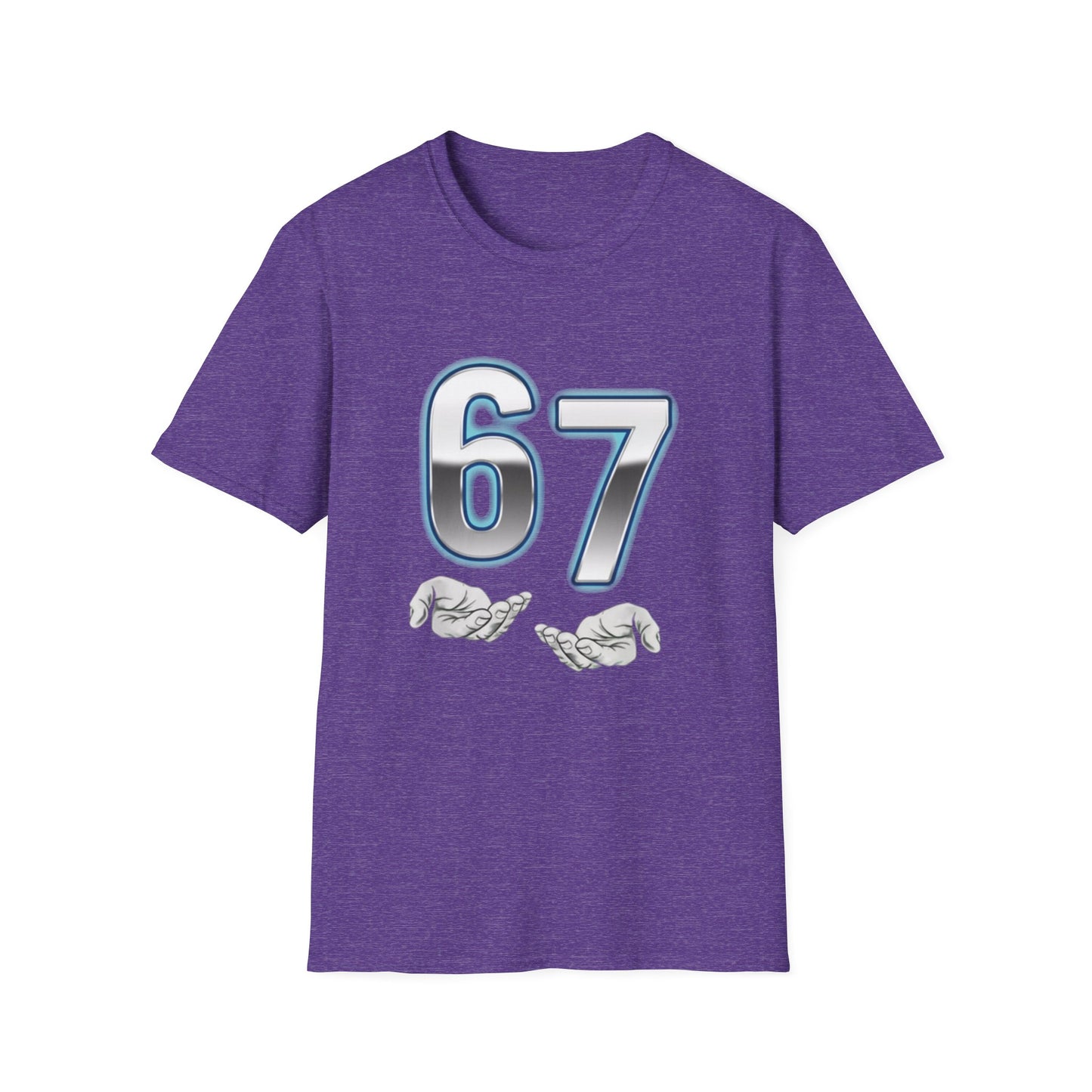 6 7 Six Seven Meme Open Hands Men Women T-Shirt