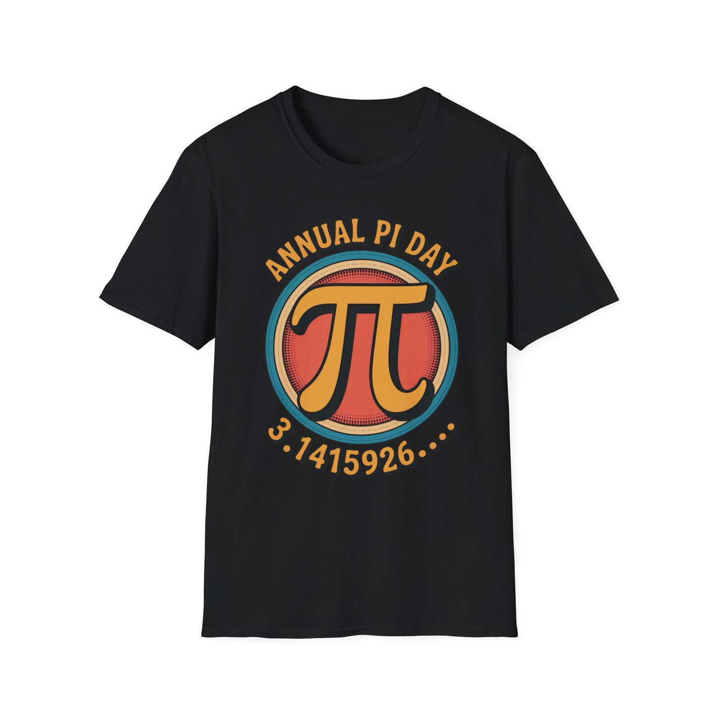 Annual Pi Day 3.1415926 T-Shirt | Retro Pi Symbol Unisex Tee