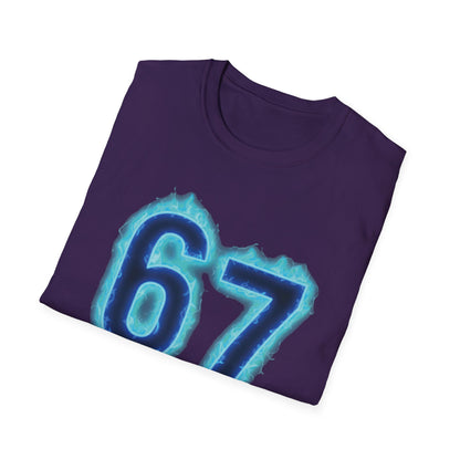 Glowing 6 7 Six Seven Meme with Hands Men Women T-Shirt
