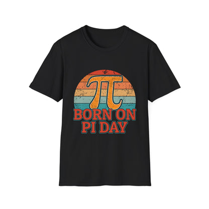 Born on Pi Day T-Shirt | Retro Pi Symbol, Math Nerd Tee