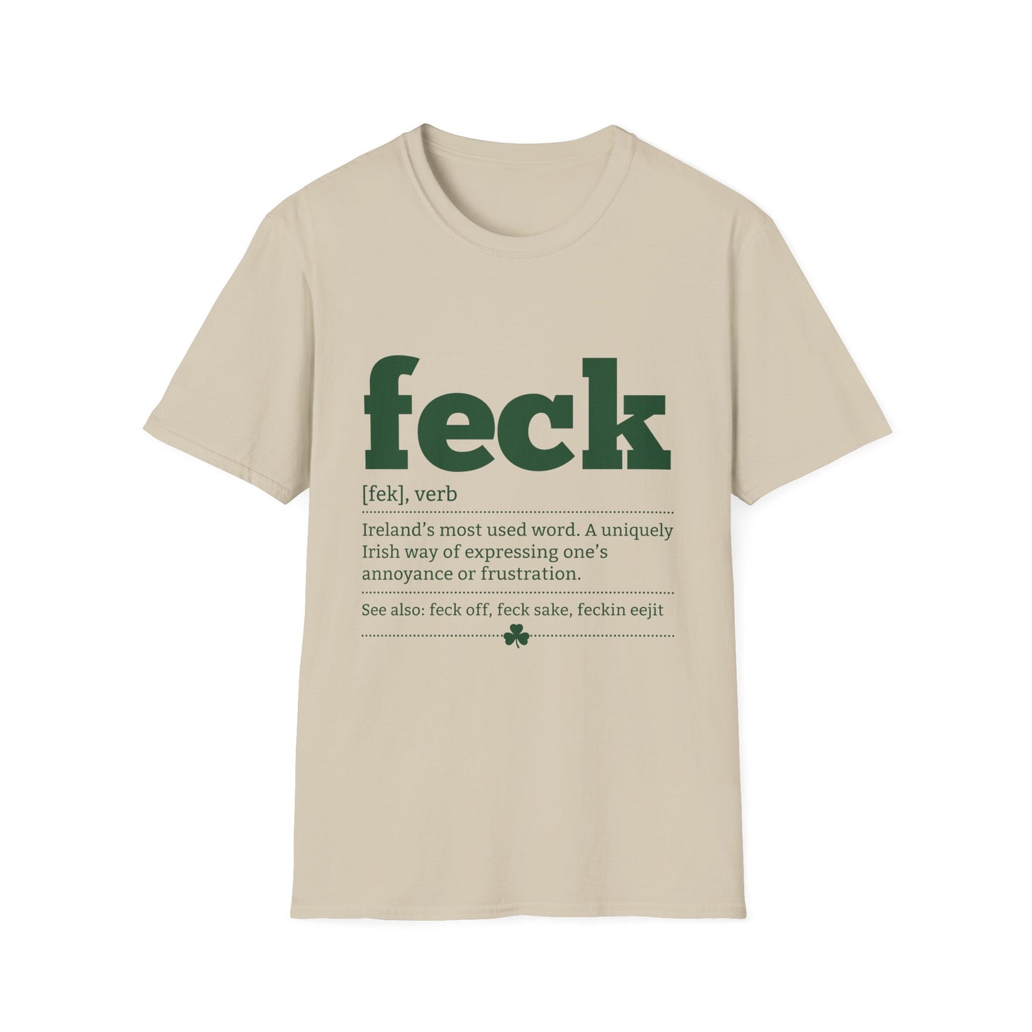 Feck Definition T-Shirt — Funny Irish Slang Tee for St. Patrick’s Day