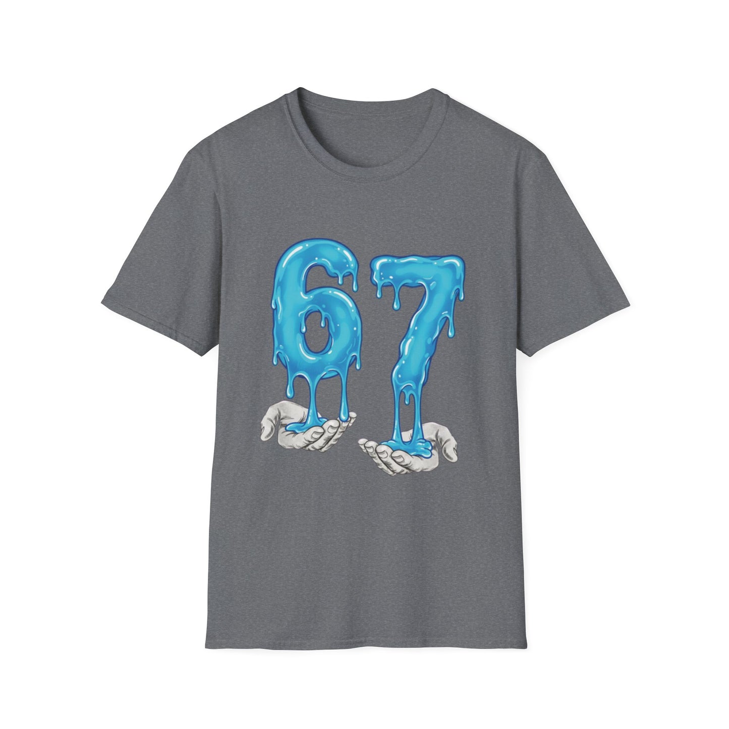 Dripping Blue 6 7 Six Seven Meme Men Women T-Shirt