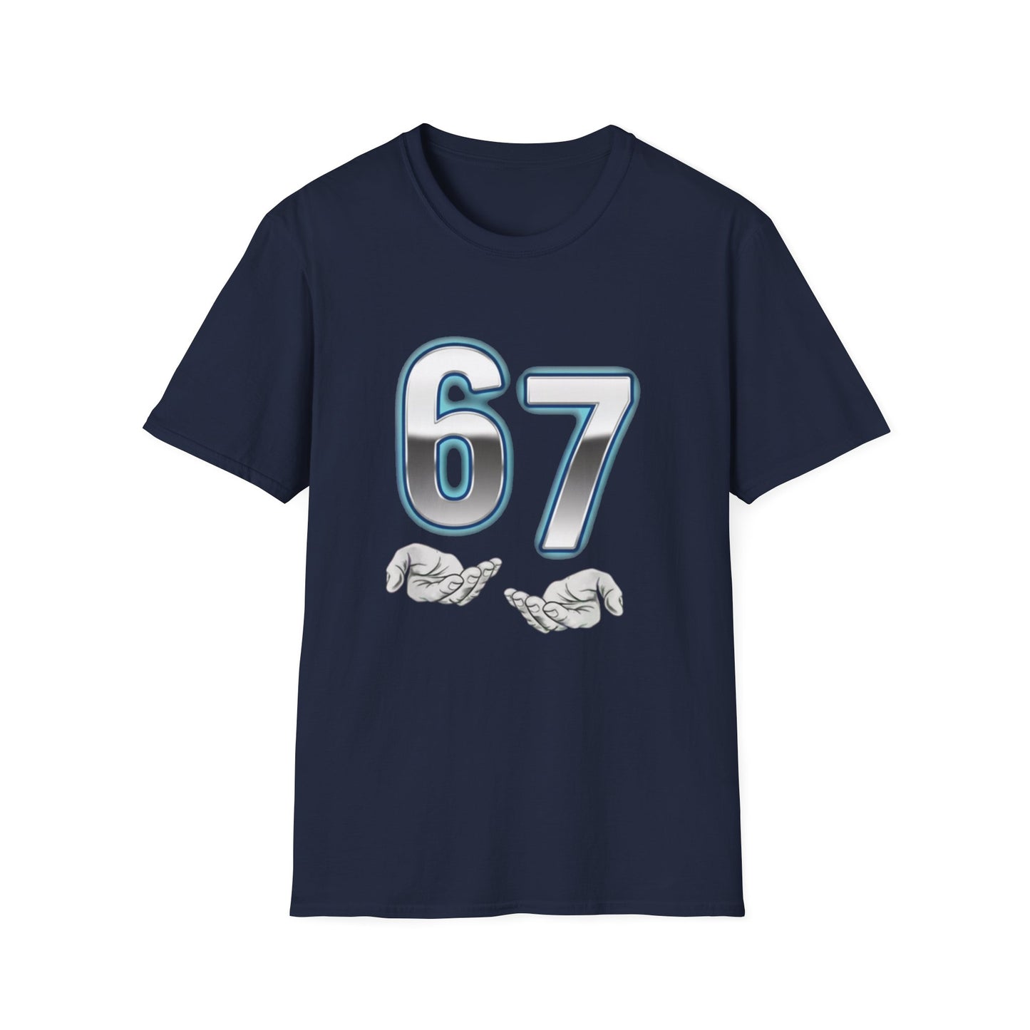 6 7 Six Seven Meme Open Hands Men Women T-Shirt