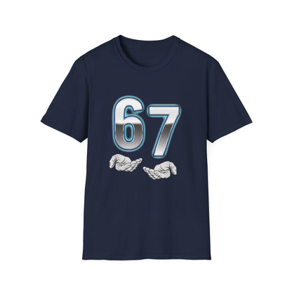 6 7 Six Seven Meme Open Hands Men Women T-Shirt