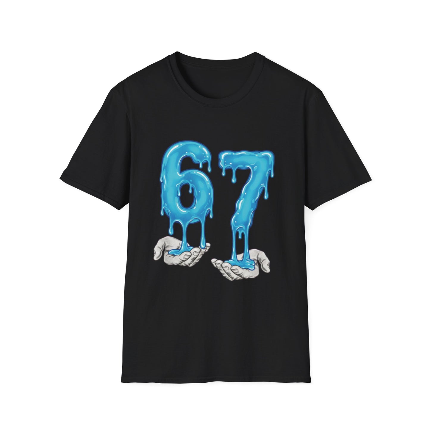 Dripping Blue 6 7 Six Seven Meme Men Women T-Shirt