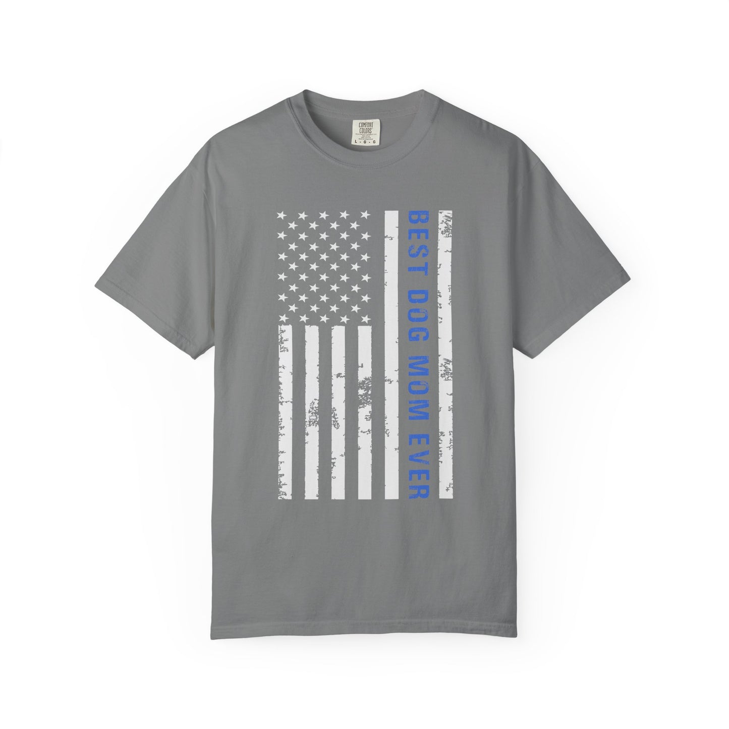 Best Dog Mom Ever Vintage Flag T-Shirt