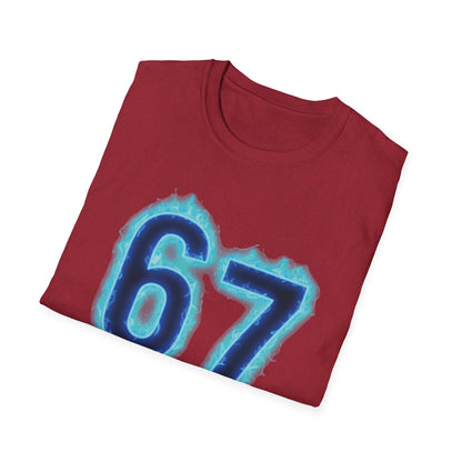 Glowing 6 7 Six Seven Meme with Hands Men Women T-Shirt