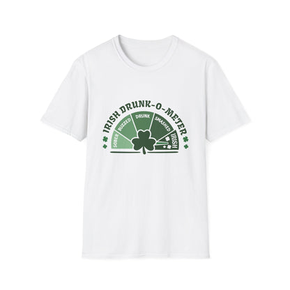 Irish Drunk-O-Meter T-Shirt — St. Patrick’s Day Shamrock Party Tee