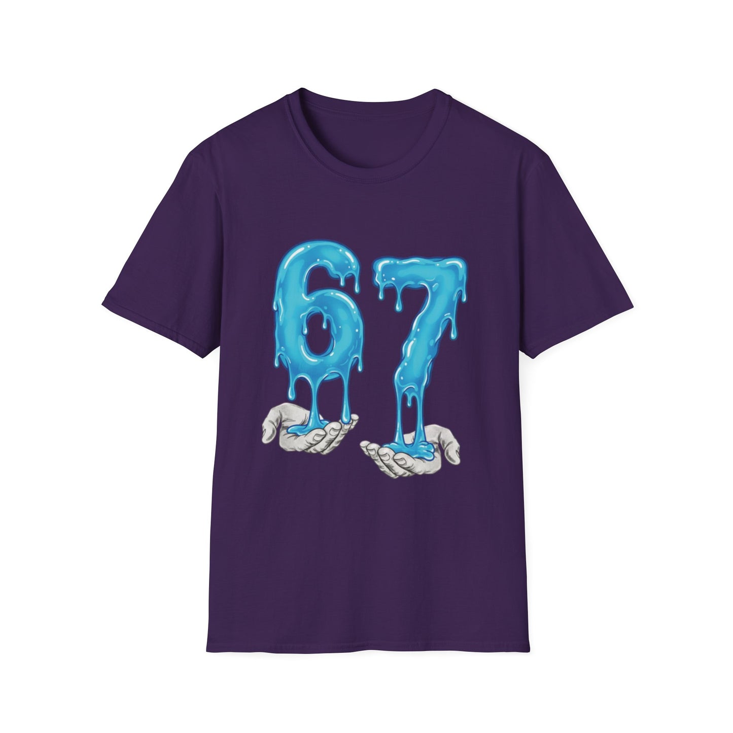 Dripping Blue 6 7 Six Seven Meme Men Women T-Shirt