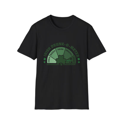 Irish Drunk-O-Meter T-Shirt — St. Patrick’s Day Shamrock Party Tee