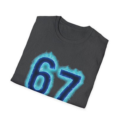 Glowing 6 7 Six Seven Meme with Hands Men Women T-Shirt
