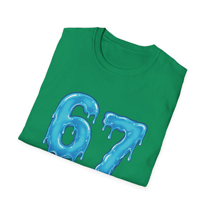 Dripping Blue 6 7 Six Seven Meme Men Women T-Shirt