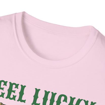 Reel Lucky Fishing Unisex T-Shirt — St. Patrick’s Day Shamrock Angler Tee