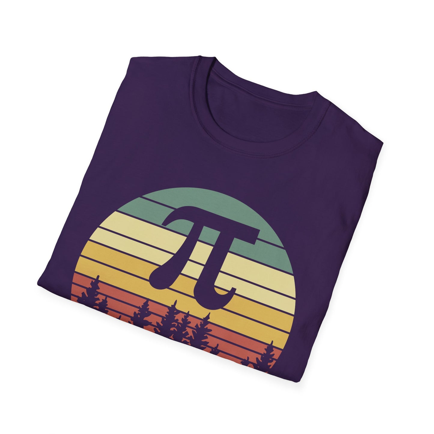 Irrational But Well Rounded Pi Graphic T-Shirt | Retro Sunset Math Tee