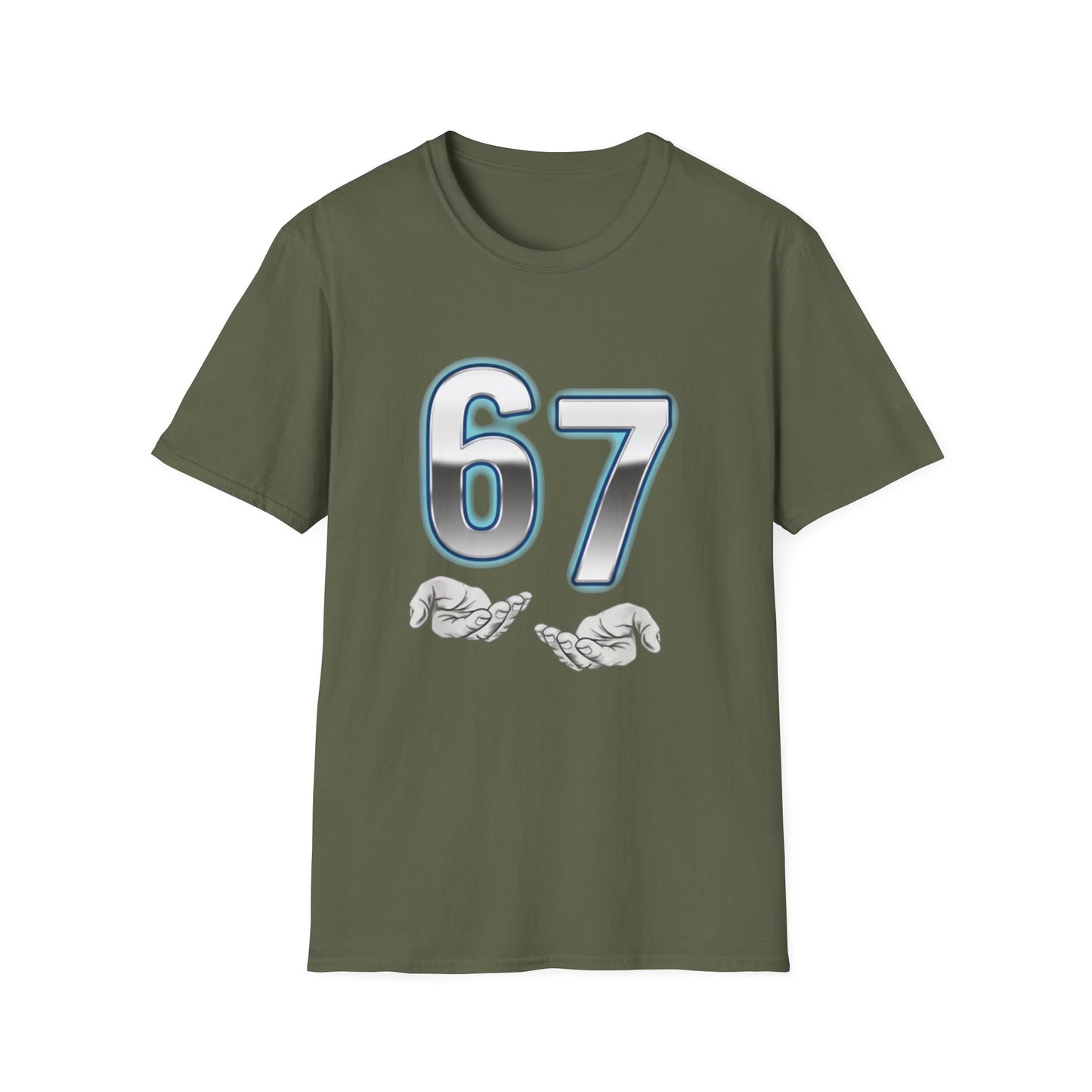 6 7 Six Seven Meme Open Hands Men Women T-Shirt