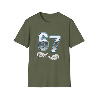 6 7 Six Seven Meme Open Hands Men Women T-Shirt