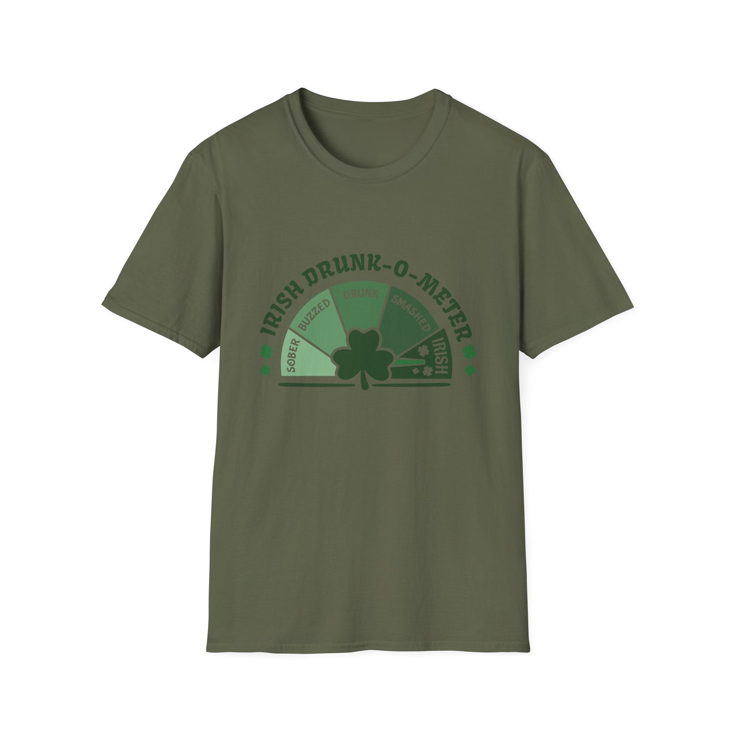 Irish Drunk-O-Meter T-Shirt — St. Patrick’s Day Shamrock Party Tee