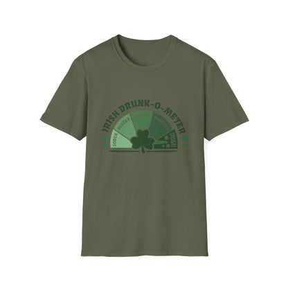 Irish Drunk-O-Meter T-Shirt — St. Patrick’s Day Shamrock Party Tee