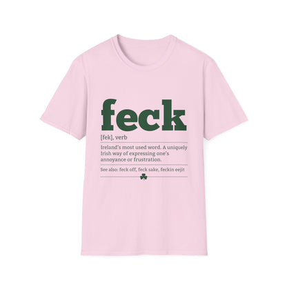 Feck Definition T-Shirt — Funny Irish Slang Tee for St. Patrick’s Day