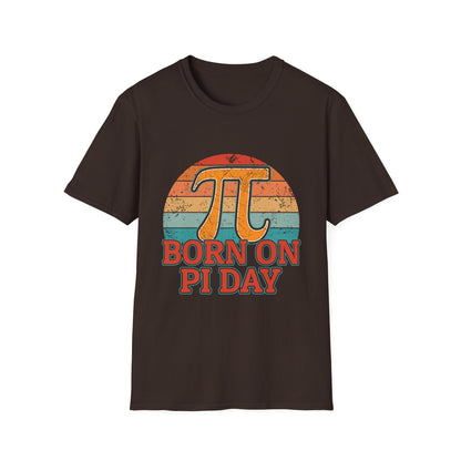 Born on Pi Day T-Shirt | Retro Pi Symbol, Math Nerd Tee