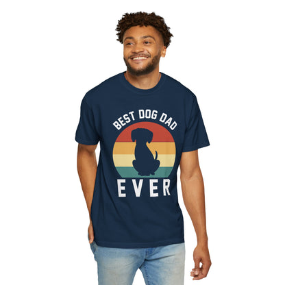 Best Dog Dad Ever T-Shirt — Retro Dog Dad Graphic Tee