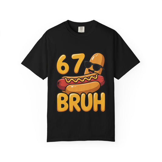 Hot Dog '6 7 Bruh' T-Shirt