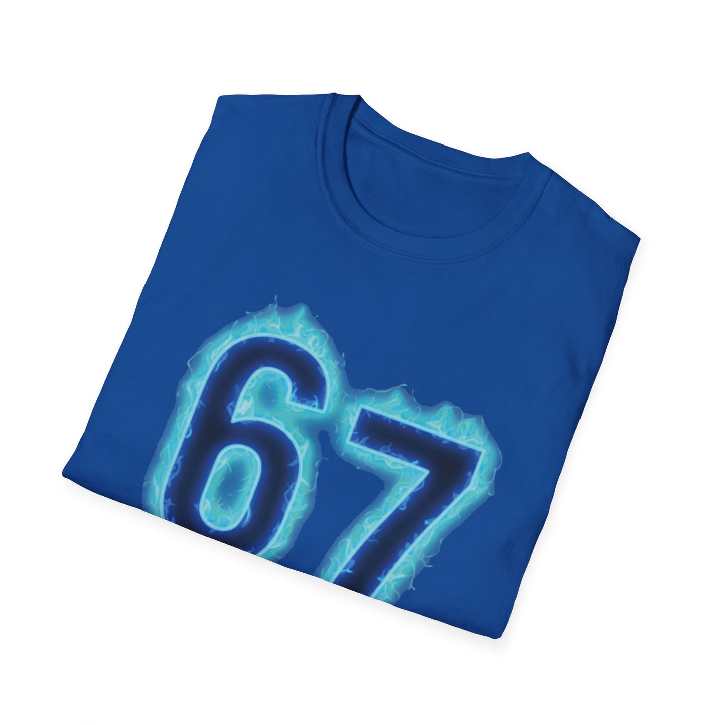 Glowing 6 7 Six Seven Meme with Hands Men Women T-Shirt