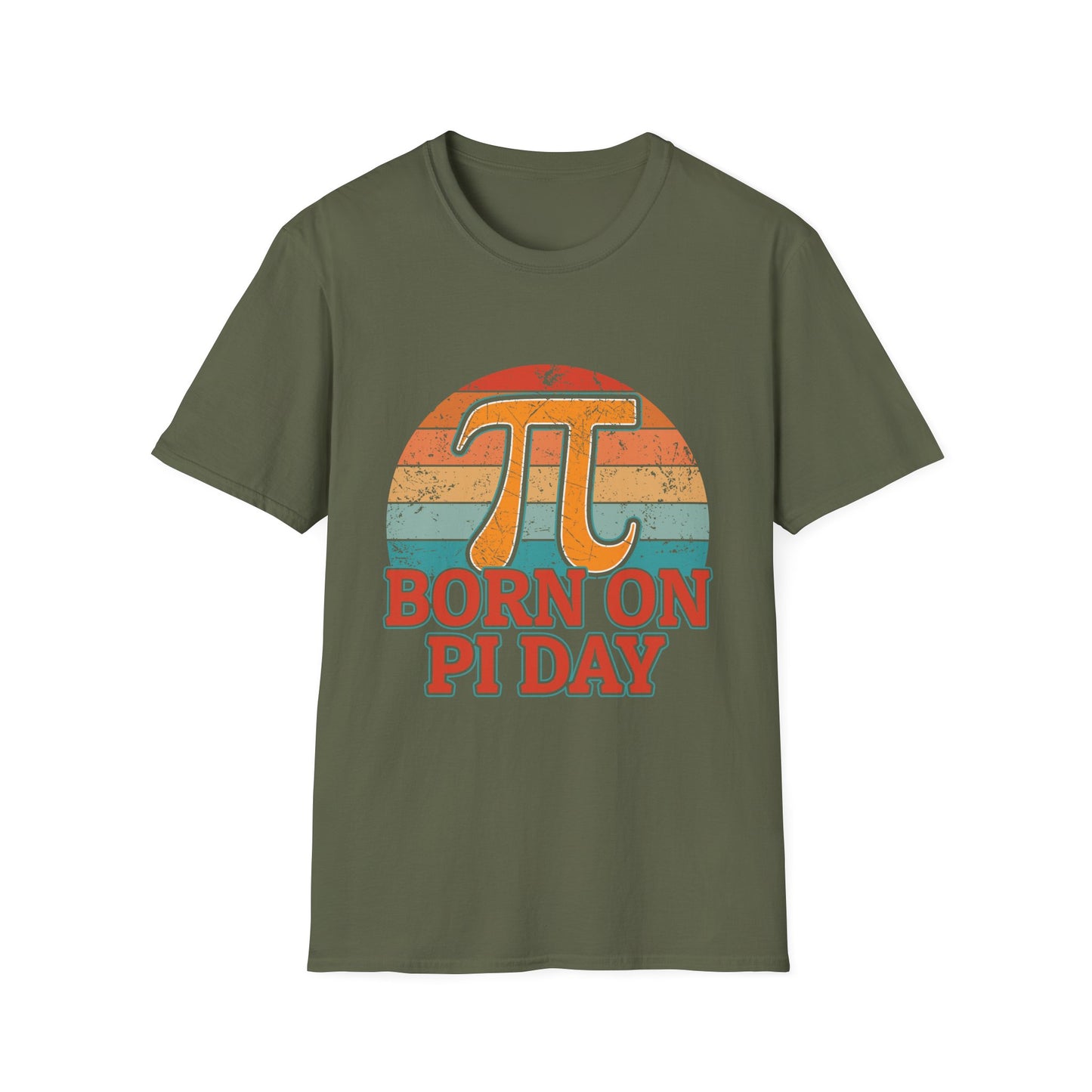 Born on Pi Day T-Shirt | Retro Pi Symbol, Math Nerd Tee