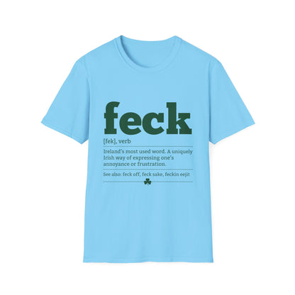 Feck Definition T-Shirt — Funny Irish Slang Tee for St. Patrick’s Day