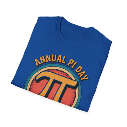 Annual Pi Day 3.1415926 T-Shirt | Retro Pi Symbol Unisex Tee