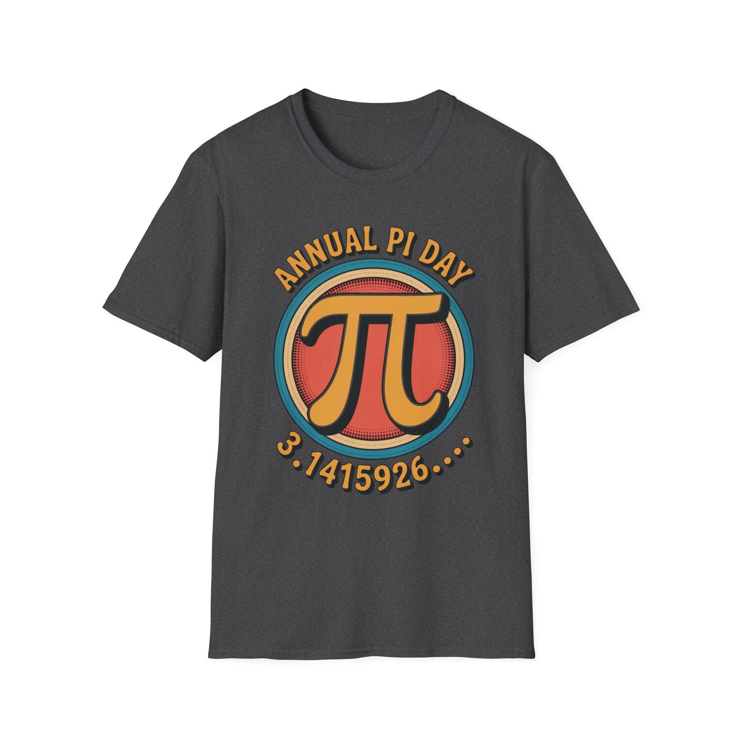 Annual Pi Day 3.1415926 T-Shirt | Retro Pi Symbol Unisex Tee
