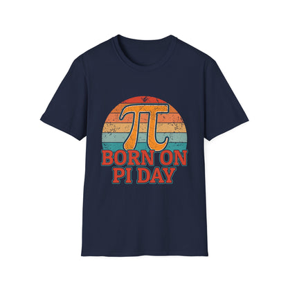 Born on Pi Day T-Shirt | Retro Pi Symbol, Math Nerd Tee
