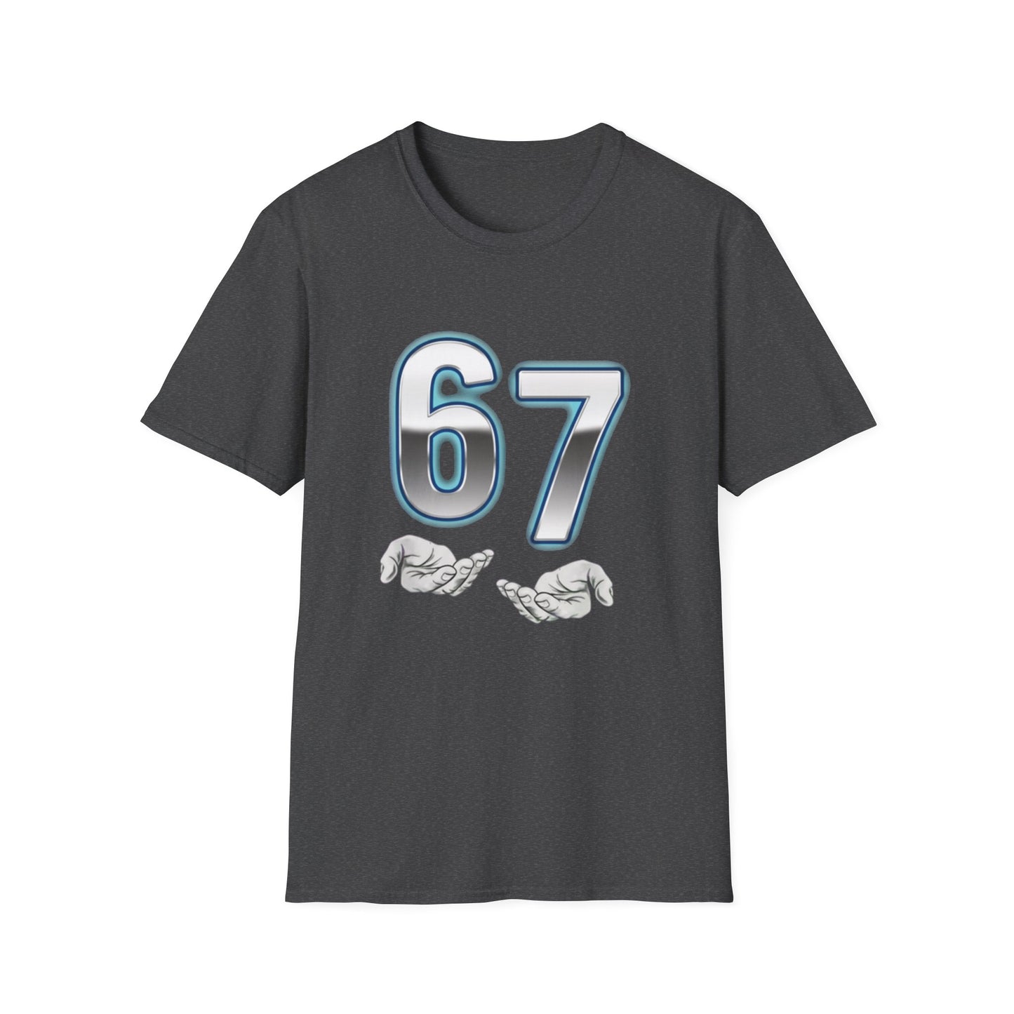 6 7 Six Seven Meme Open Hands Men Women T-Shirt