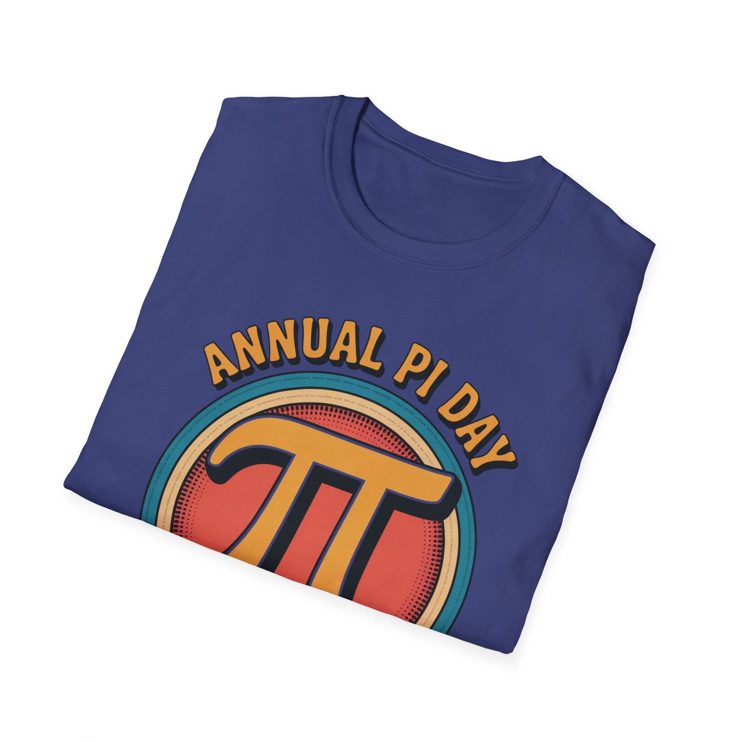 Annual Pi Day 3.1415926 T-Shirt | Retro Pi Symbol Unisex Tee