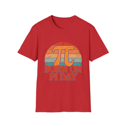 Born on Pi Day T-Shirt | Retro Pi Symbol, Math Nerd Tee