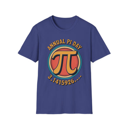 Annual Pi Day 3.1415926 T-Shirt | Retro Pi Symbol Unisex Tee