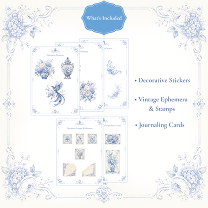 Romantic Chinoiserie Journal & Sticker Collection No. 1
