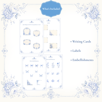 Romantic Chinoiserie Journal & Sticker Collection No. 1