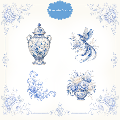 Romantic Chinoiserie Journal & Sticker Collection No. 1