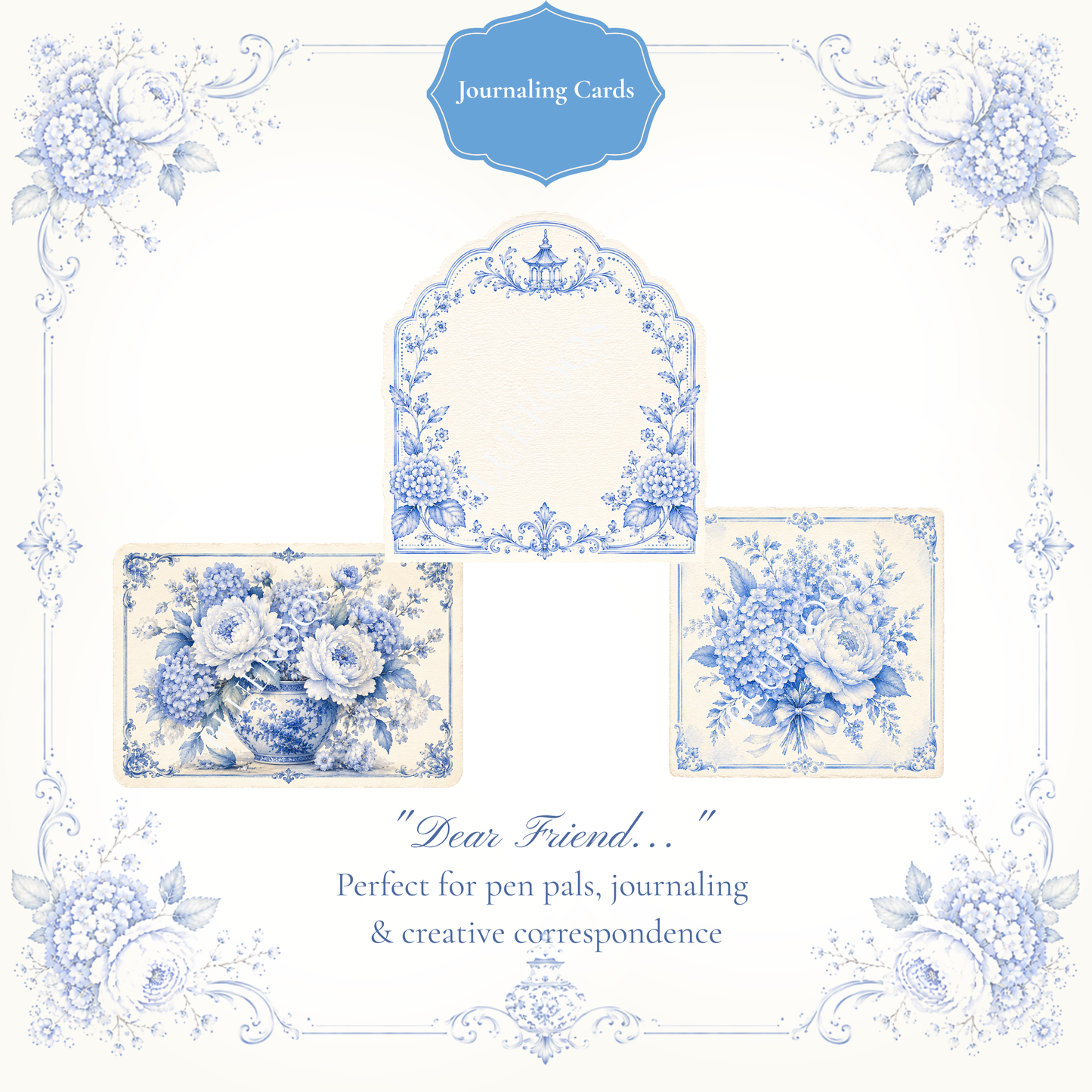 Romantic Chinoiserie Journal & Sticker Collection No. 1