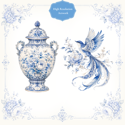Romantic Chinoiserie Journal & Sticker Collection No. 1