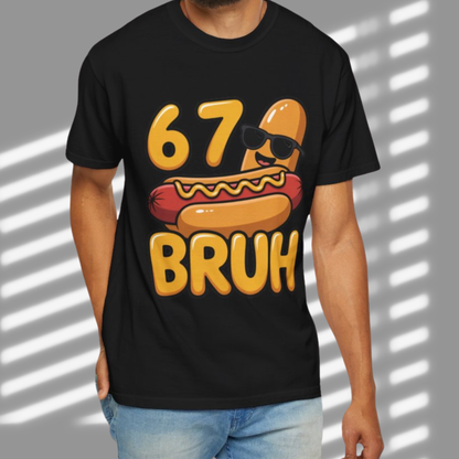 Hot Dog '6 7 Bruh' T-Shirt