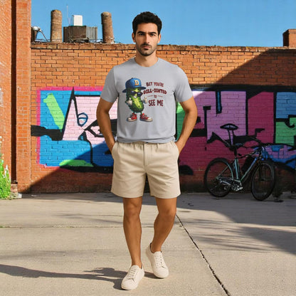 Bet You’re Dill-ighted To See Me – Funny Pickle Pun T-Shirt For Men