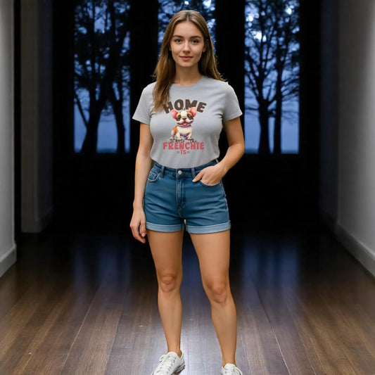 Home Is Where The Frenchie Is – Organic Cotton T-Shirt