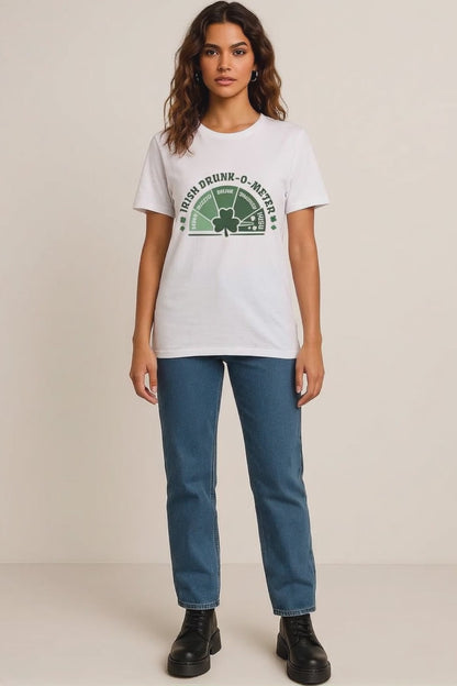 Irish Drunk-O-Meter T-Shirt — St. Patrick’s Day Shamrock Party Tee