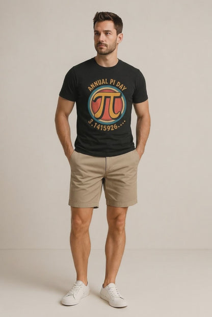 Annual Pi Day 3.1415926 T-Shirt | Retro Pi Symbol Unisex Tee