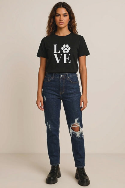 Love Paw T-Shirt — Pet Lover Graphic Tee