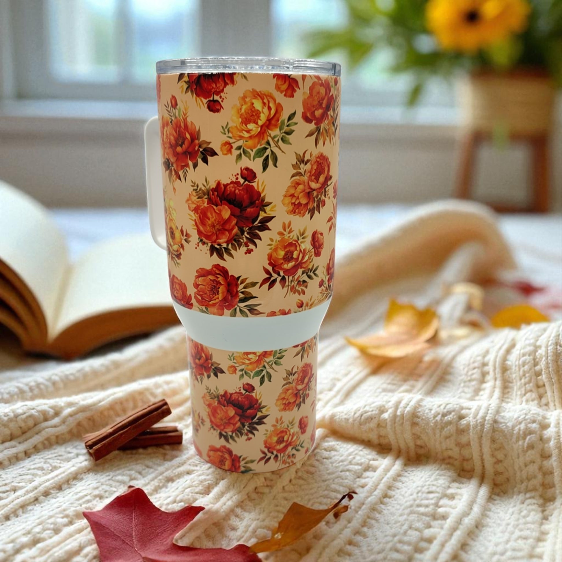 autumn colored tumbler for women